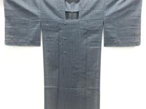 未使用品　紗縞模様織り出しロング道行コート